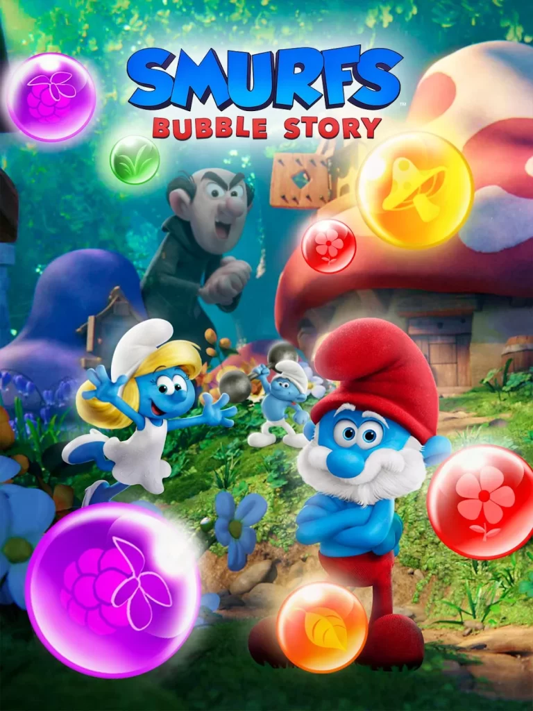 تحميل لعبة Smurfs Bubble Story [آخر نسخة] مهكرة للأندرويد